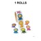 2" Motivational Smile Face Multicolor Paper Sticker Roll 100 Pieces